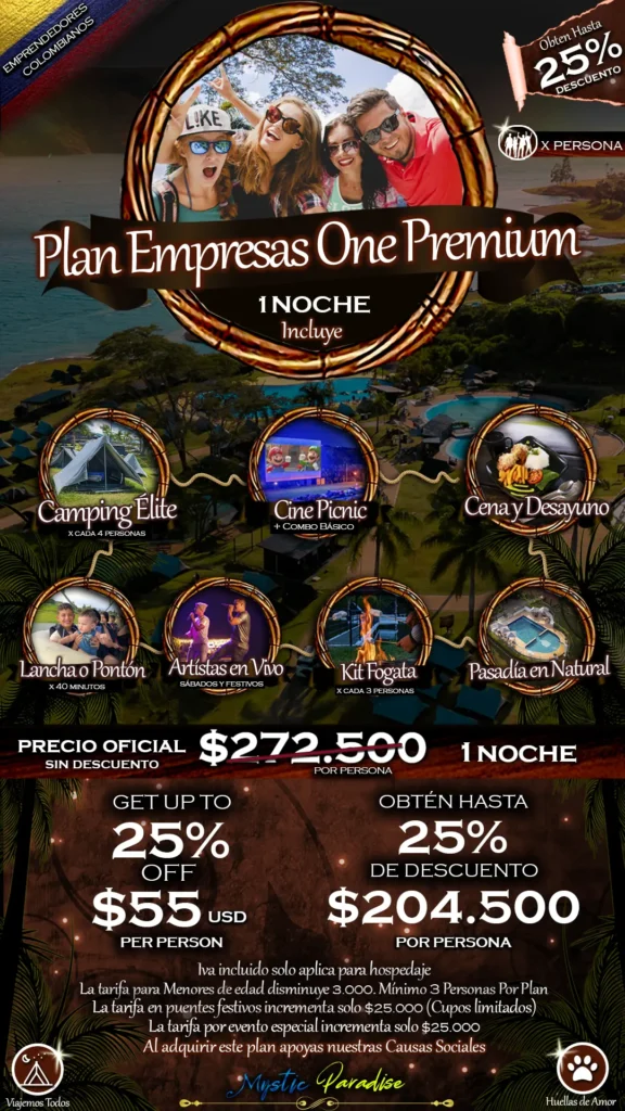 Plan Empresas One Premium (2 Dias- 1 Noche) 1 2-empresas-one-premium (1)