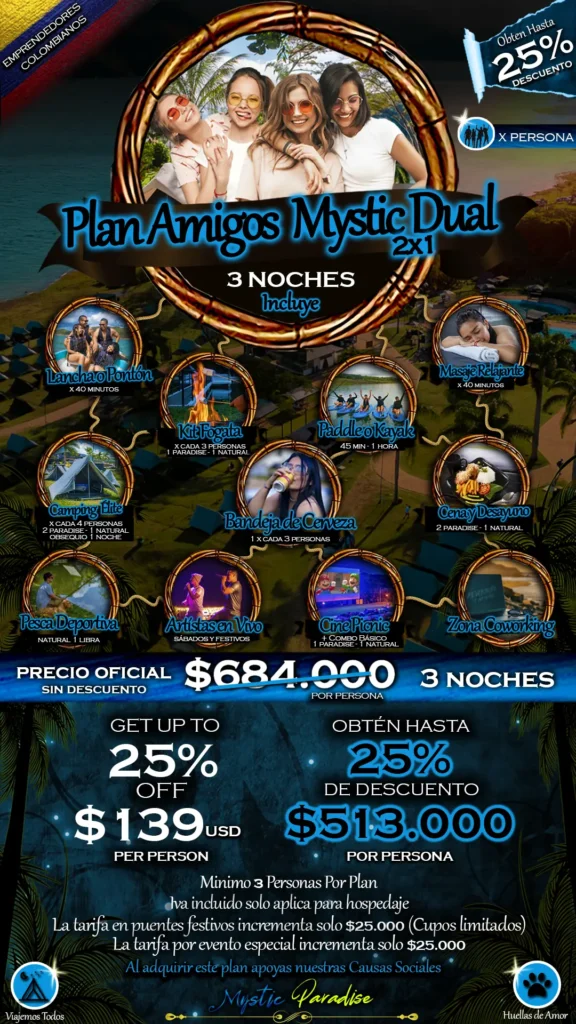 Plan Amigos Mystic Dual 2X1 (4 Dias- 3 Noches) 1 6-amigos-dual-2x1