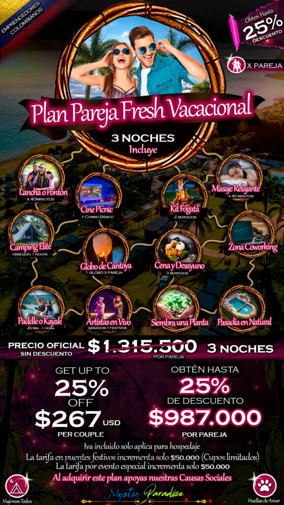 10 PAREJA FRESH VACACIONAL