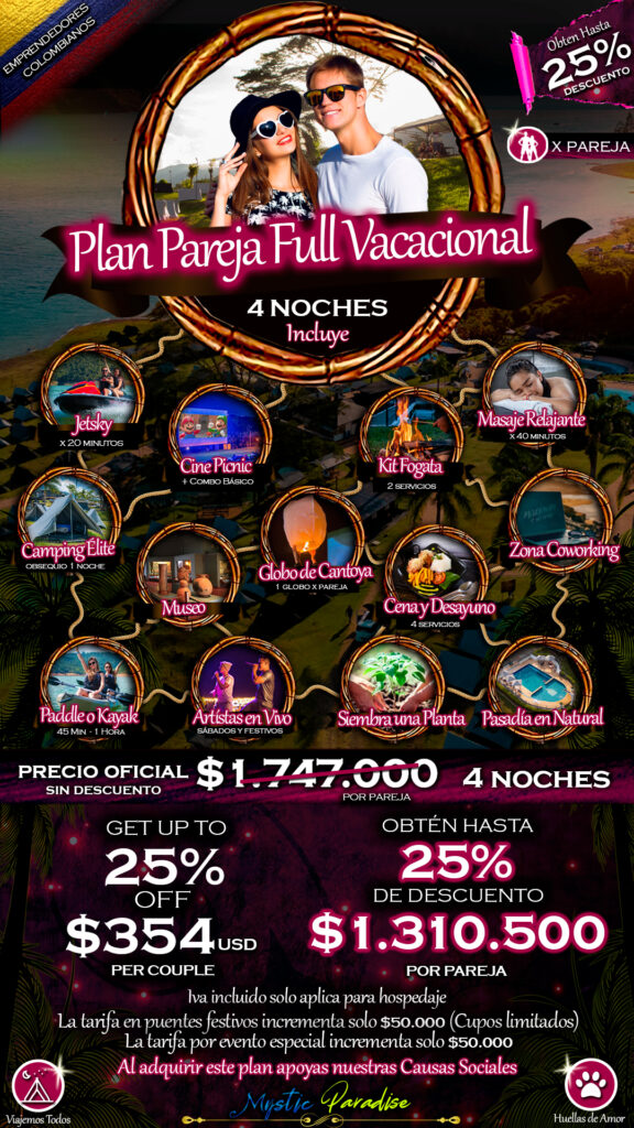 12 PAREJA FULL VACACIONAL